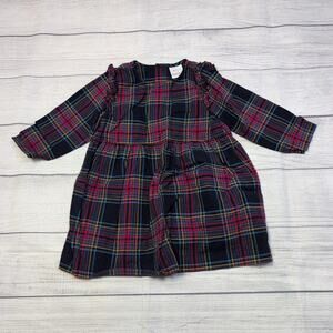 2T Hanna Andersson Chalkboard Plaid Dress